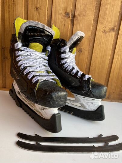 Коньки Bauer Supreme S27 JR 4,5 EE+лезвия и чехлы