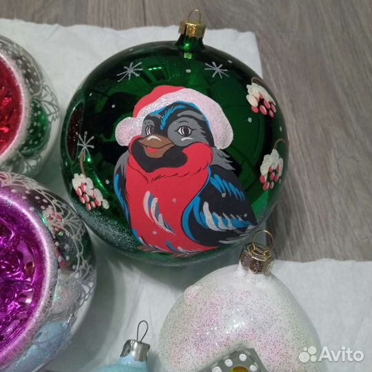 Ёлочные игрушки стеклянные