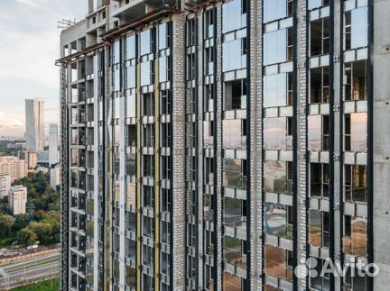 Ход строительства Комплекс апартаментов «Поклонная 9» 3 квартал 2021