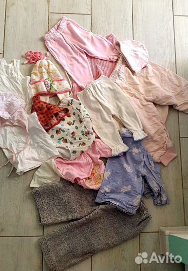 Детские вещи на девочку пакетом 0+ бесплатно