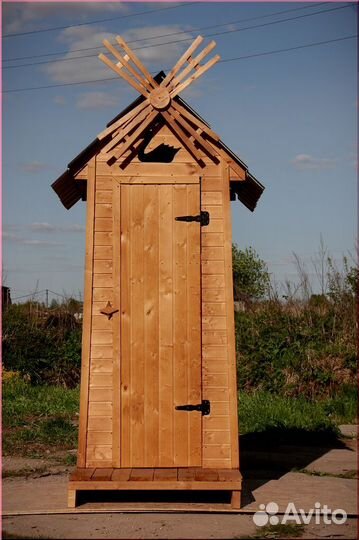 Дачный туалет деревянный KEY667