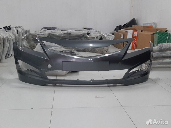 Бампер хундай салярис цвет кварц