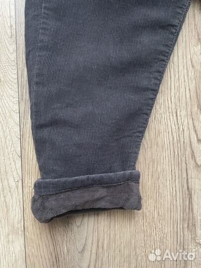 Zara джинсы утепленные 98 вельвет