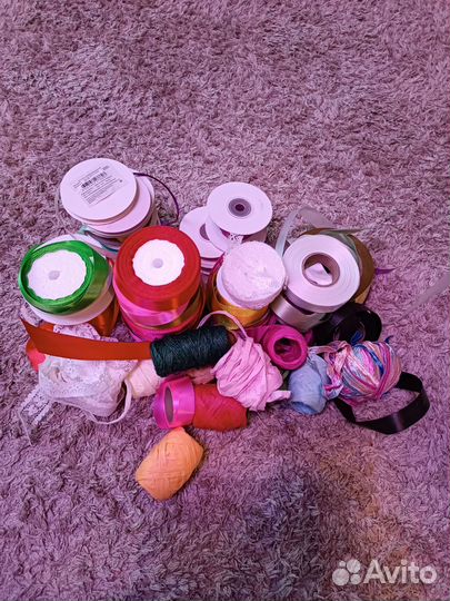 Атласные ленты остатки