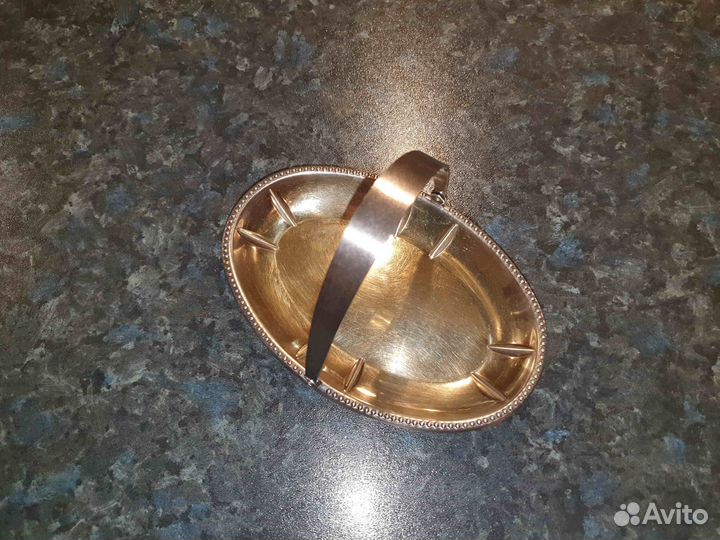 Лимонница мельхиор с позолотой СССР