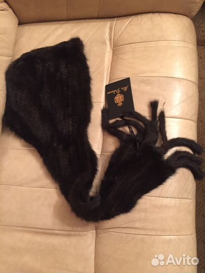 Новый -Норковый капюшон шапка