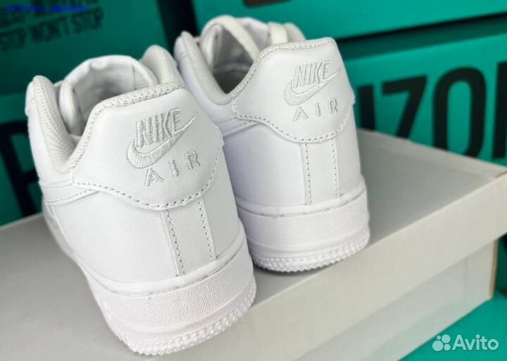 Кроссовки nike air force 1 white оригинал Poizon