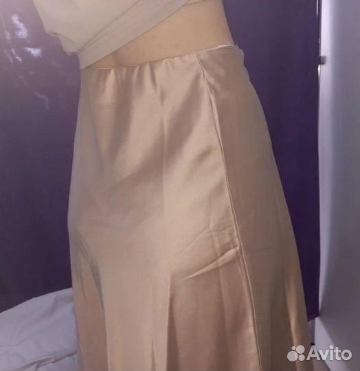 Атласная юбка