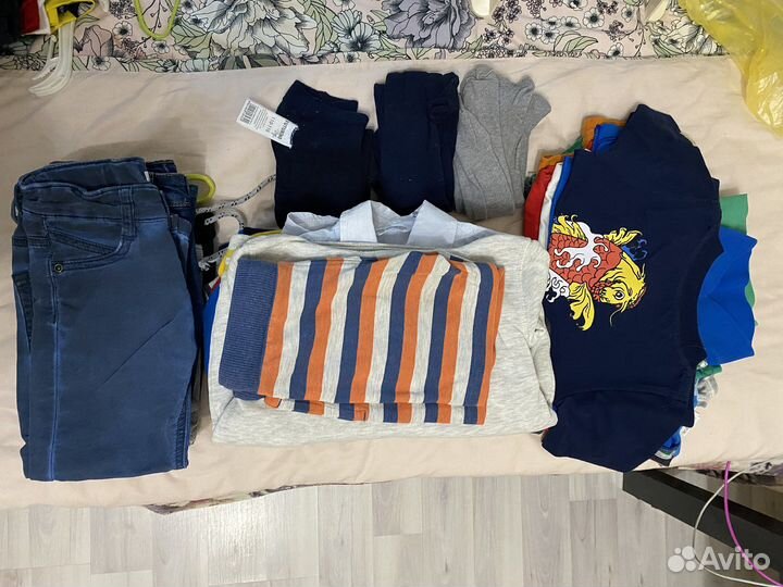 Огромный пакет вещей на мальчика