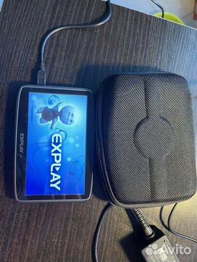 Навигатор explay+чехол+зарядка+держатель
