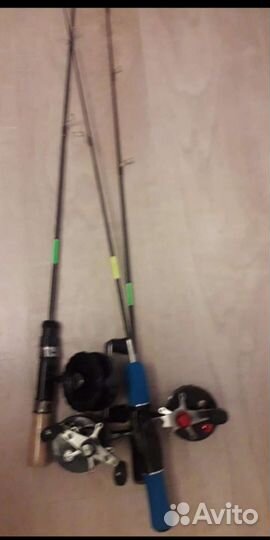 Удочка для зимней рыбалки с катушкой
