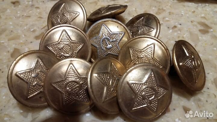 Ремень армейский морской, пуговицы армейские СССР