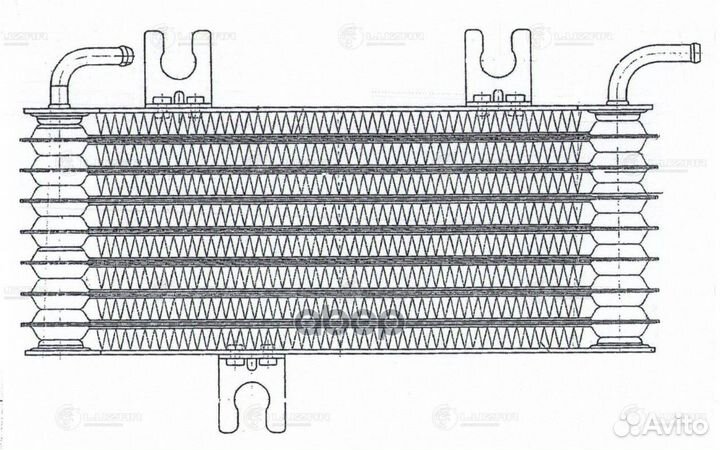 Радиатор масляный nissan qashqai 06- LOC14JD luzar