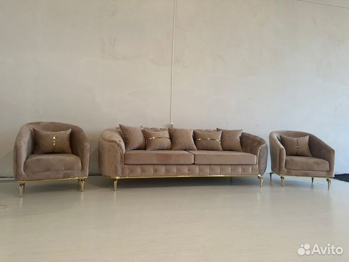 Диван и 2 кресла