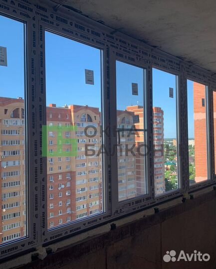 Остекление балконов. Окна пвх