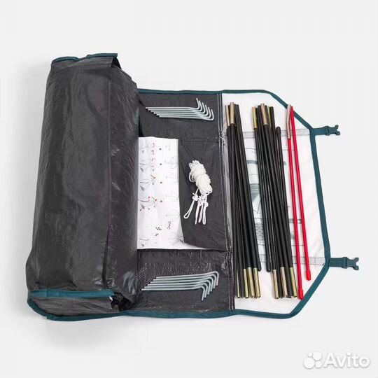 Палатка quechua mh100 Fresh & Black 3 места