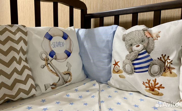 Новые бортики в кроватку