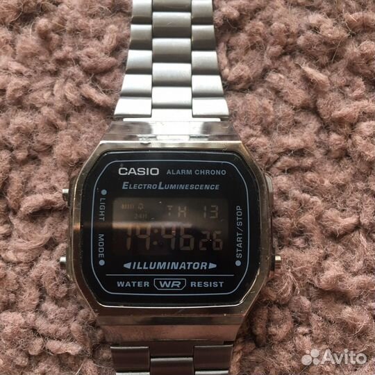 Часы casio vintage a168we black