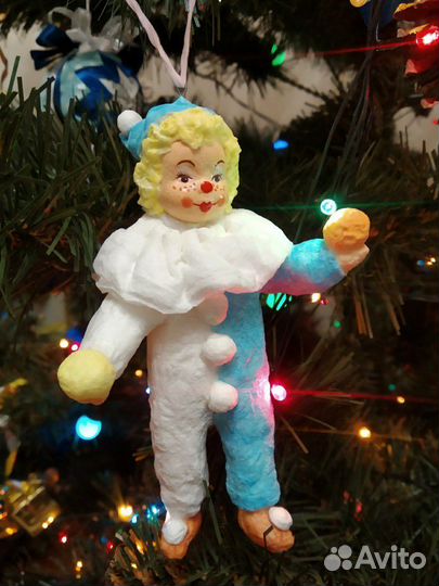 Клоун. Ватные игрушки на заказ