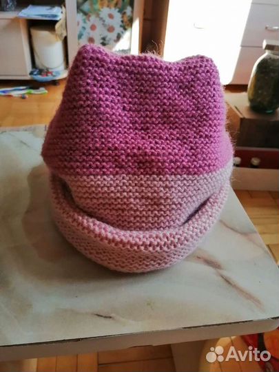 Комплект шапка и шарф женский