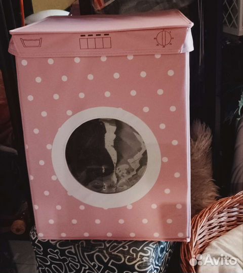 Корзина для белья складная новая