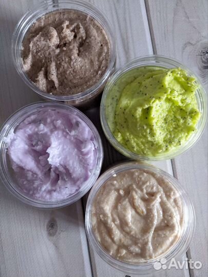 Крем-скраб для тела натур. ручной работы 300гр