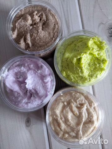 Крем-скраб для тела натур. ручной работы 300гр