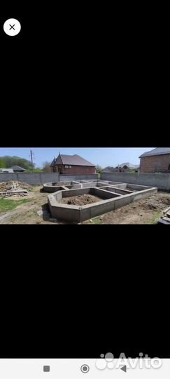 Заливка фундамента