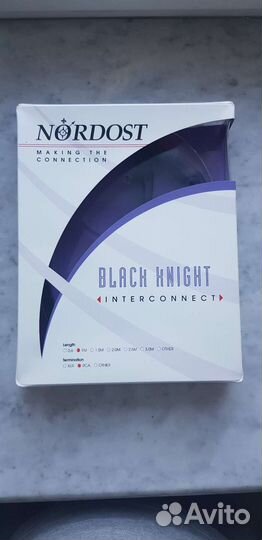 Межкомпонентный аудикабель Nordost Black knight 1