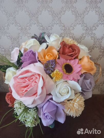 Букеты из мыла на 8 марта