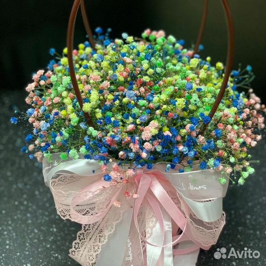 Букет с гипсофилой доставка