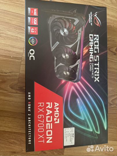 Видеокарта asus rog strix 6700 xt