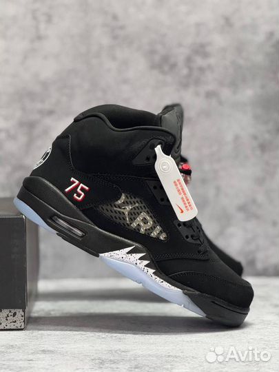 Кроссовки Nike Air Jordan 5 зимние (Арт.77784)