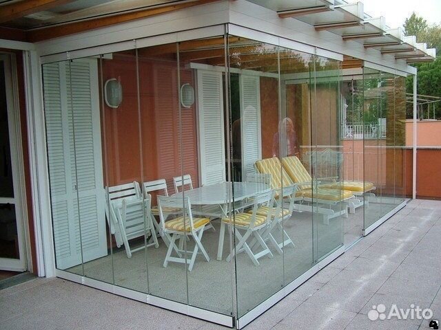 Безрамное остекление террас