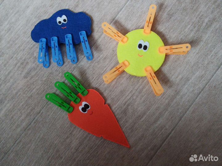 Развивающие игрушки из фетра. Тактильные дорожки