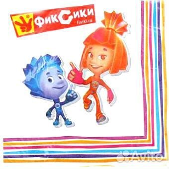 Салфетки «Фиксики», 33х33, 16 шт