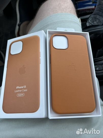Чехол Apple Leather iPhone 13 оригинал