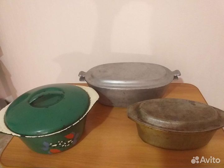 Утятницы,мясорубки,кастрюля ссср,термосы