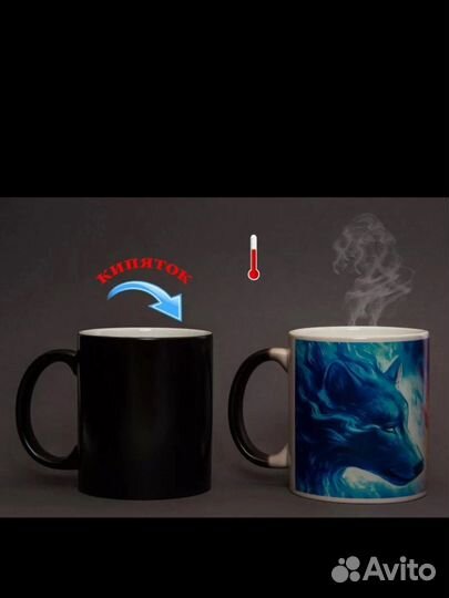 Кружка - хамелеон, кружка