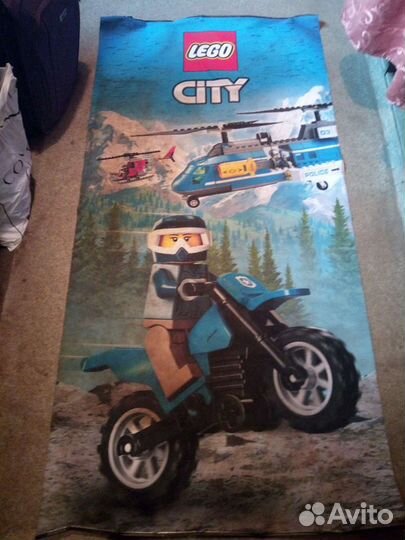 Lego City тканевые плакаты