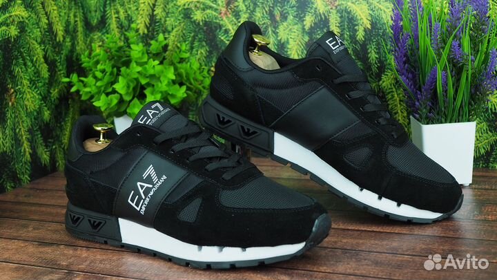 Кроссовки emporio armani AE7 в черном цвете