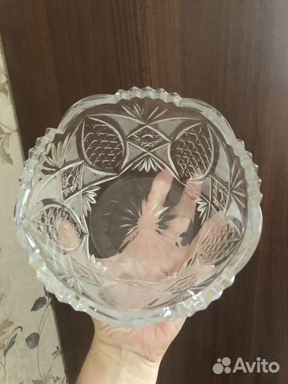 Хрустальный салатник СССР