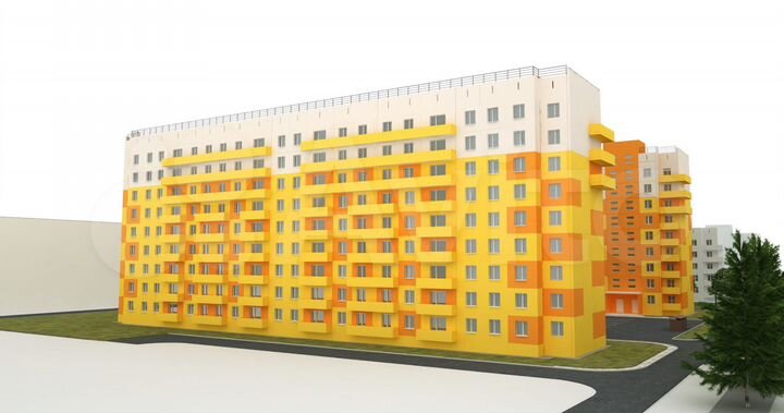 2-к. квартира, 57,2 м², 2/9 эт.
