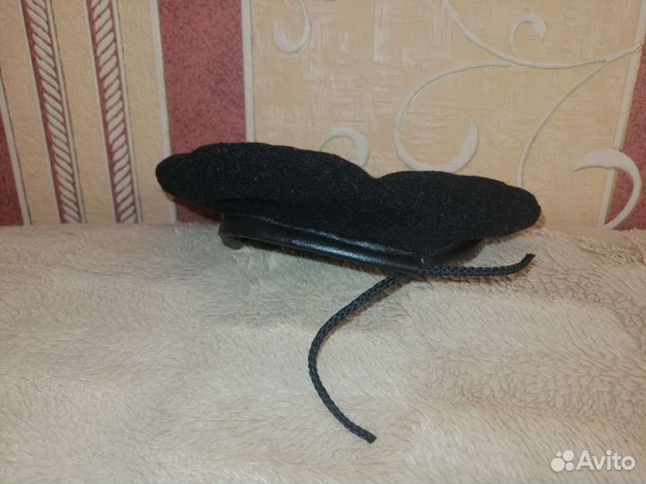 Чёрный берет форменный уставной 55-56 размер