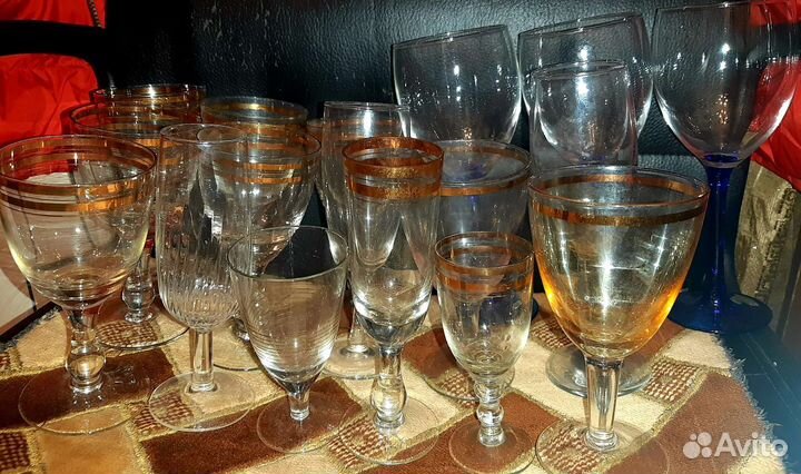 Стаканы/фужеры/графины/рюмки стекло СССР Винтаж