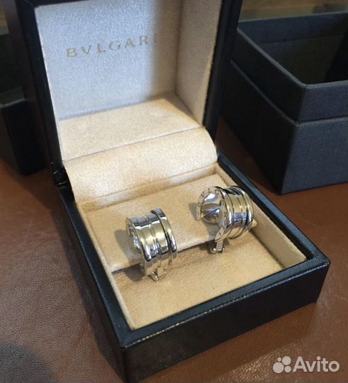 Золотые серьги Bvlgari 585 пробы