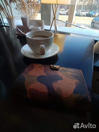 Кошелек мужской кожаный ручной работы