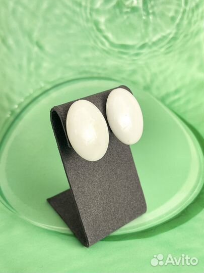 Клипсы винтажные овальные 70гг США К12 О