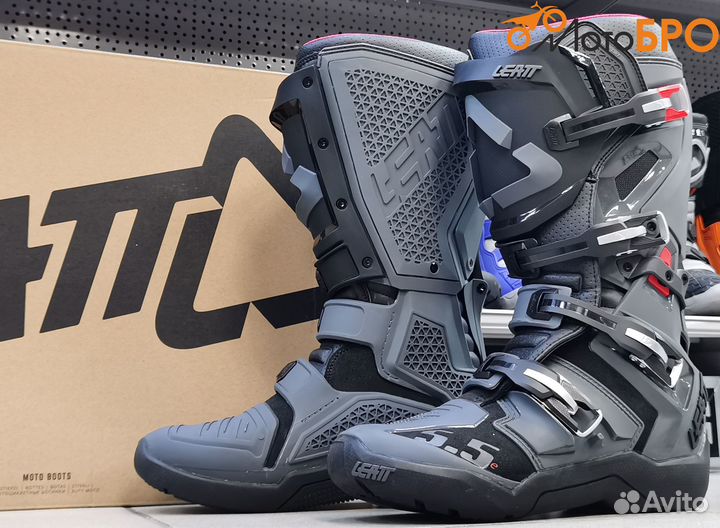 Мотоботы эндуро Leatt 5.5 серые