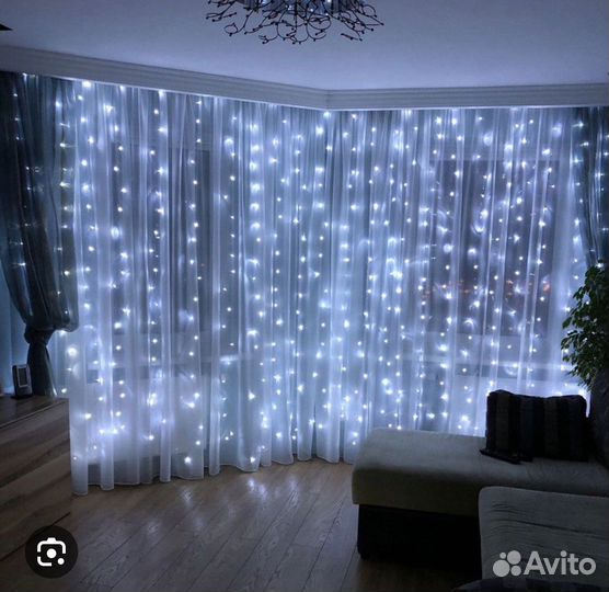 Гирлянда штора